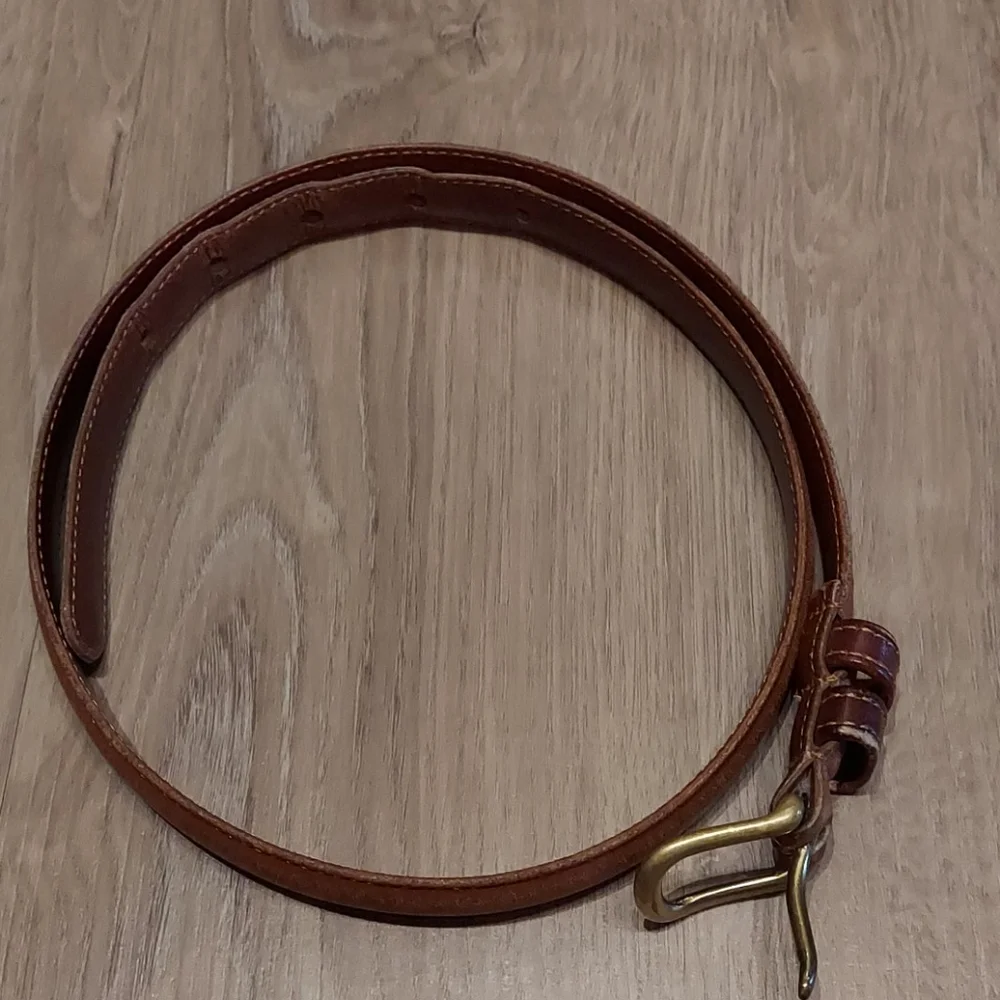 Coach British Tan Skinny Leather Belt #2800 - Picture 10 of 14